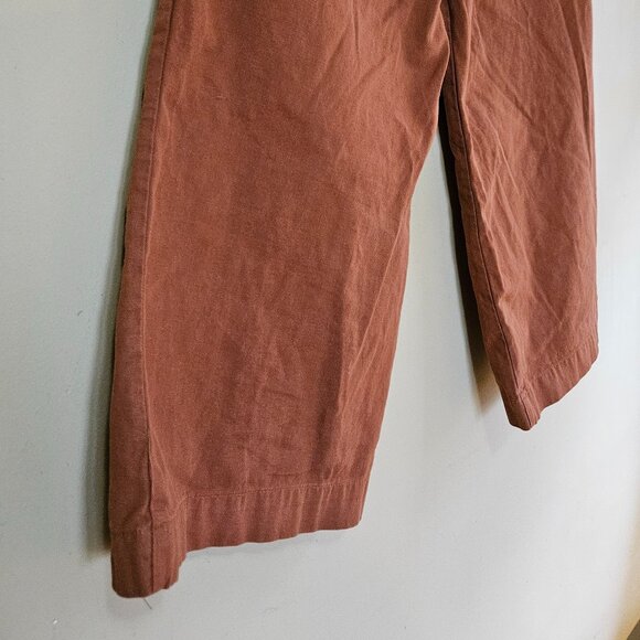 Good Luck Gem - Linen Wide Leg Cropped Pants Women's Size Small - Picture 6 of 7